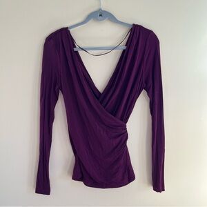 Free People Deep Purple - Plum Wrap top